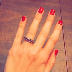 David Yurman X Crossover Ring, size 6